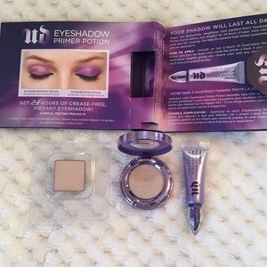 Urban decay Eyeshadow, eye primer and highlighter